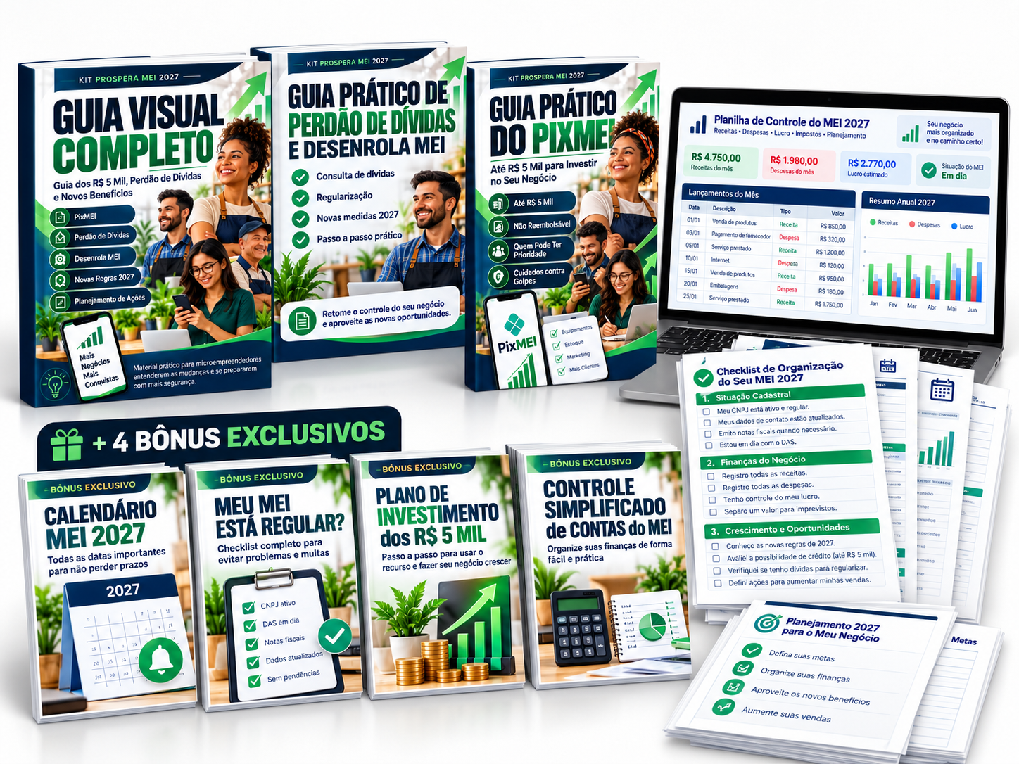 Kit Completo com 4 bônus